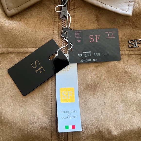 Superlative Fashion Brand Brown Ultrasuede Wind Breaker Jacket! - Picture 6 of 16